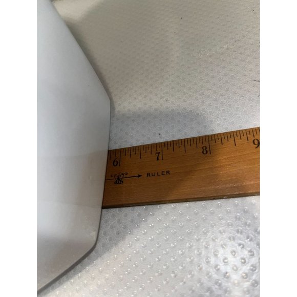 Mikasa Continental White  Hexagon Shaped Tea Pot Brass Handle Vintage - Picture 12 of 12